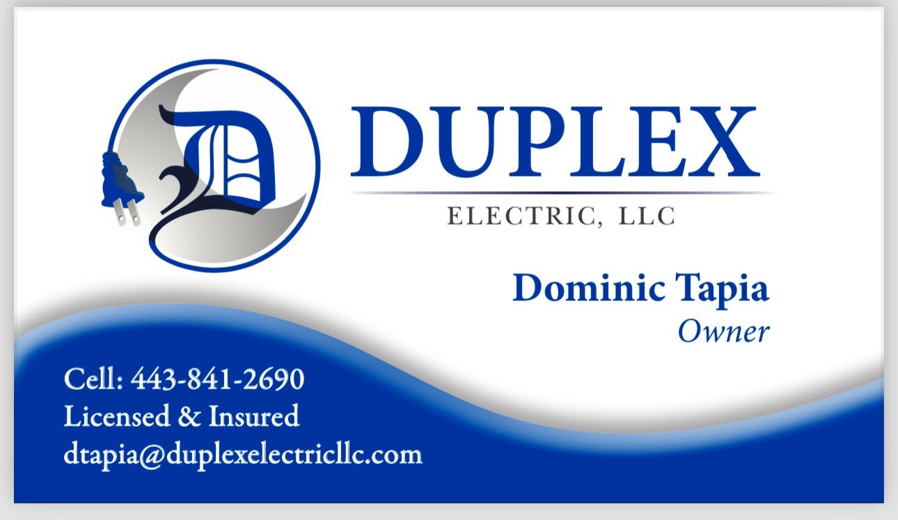 Duplex Electric business card (reference)